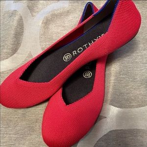 Rothy’s hot pink flats